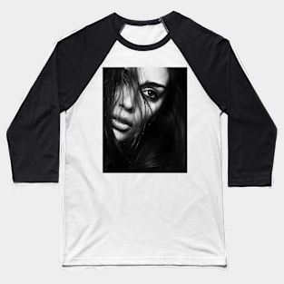 Woman, Girl, Fashion art, Fashion print, Scandinavian art, Modern art, Wall art, Print, Minimalistic, Modern Baseball T-Shirt